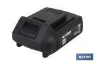 Batería de litio Li-ion de 20 V y 1.5 Ah | Adecuada para herramientas eléctricas Cofan | Protección electrónica integral - Cofan