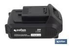 Batería de litio Li-ion de 20V y 2.0 Ah | Adecuada para herramientas eléctricas Cofan | Protección electrónica integral - Cofan