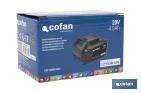 Batería de litio Li-ion de 20 V y 4.0 Ah | Adecuada para herramientas eléctricas Cofan | Protección electrónica integral - Cofan