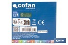 Rechargeable Li-Ion battery 20 V 6.0 Ah | Compatible with Cofan 1 for All system | LED battery indicator light | Overcharging and short-circuit protection - Cofan