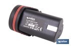 Batería Li-ion de 12 V y 2.0 Ah | Adecuado para taladro 50003244 | Larga duración y protección integral - Cofan