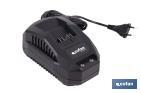 CARGADOR DE BATERÍA 20V 2,4 A | PROTECCIÓN AVANZADA | COMPATIBLE CON SISTEMA 1 FOR ALL | TECNOLOGÍA DE CARGA INTELIGENTE