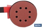 Lijadora orbital a batería | Velocidad de 10.000 rpm | Almohadilla de Ø125 mm con sistema de fijación por velcro | Disponible con y sin batería y cargador - Cofan