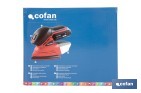 Lijadora Mouse a batería 20 V | Base de 10 x 14 cm | 11.000 rpm | Incluye caja de polvo y 3 hojas de lija | Disponible con y sin batería y cargador - Cofan