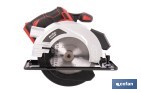 Sierra circular a batería 20 V con motor brushless | Disco de corte de Ø185 mm | 3650 rpm | Corte de profundidad hasta 50 mm | Incluye accesorios | Disponible con y sin batería y cargador - Cofan