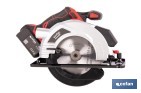 SIERRA CIRCULAR A BATERÍA 20 V CON MOTOR BRUSHLESS | DISCO DE CORTE DE Ø185 MM | 3650 RPM | CORTE DE PROFUNDIDAD HASTA 50 MM | INCLUYE ACCESORIOS | DISPONIBLE CON Y SIN BATERÍA Y CARGADOR