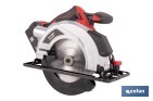 Sierra circular a batería 20 V con motor brushless | Disco de corte de Ø185 mm | 3650 rpm | Corte de profundidad hasta 50 mm | Incluye accesorios | Disponible con y sin batería y cargador - Cofan
