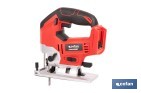 Sierra de calar a batería con motor brushless | Velocidad variable | Acción pendular | Disponible con y sin batería y cargador - Cofan