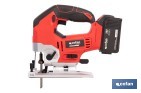 SIERRA DE CALAR A BATERÍA CON MOTOR BRUSHLESS | VELOCIDAD VARIABLE | ACCIÓN PENDULAR | DISPONIBLE CON Y SIN BATERÍA Y CARGADOR