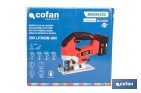 Sierra de calar a batería con motor brushless | Velocidad variable | Acción pendular | Disponible con y sin batería y cargador - Cofan
