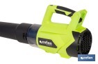 Sopladora a batería 20 V con 2 velocidades y motor de 22.500 rpm | Ligera, ergonómica y potente | Disponible con y sin batería y cargador - Cofan
