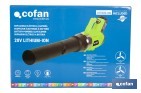 Sopladora a batería 20 V con 2 velocidades y motor de 22.500 rpm | Ligera, ergonómica y potente | Disponible con y sin batería y cargador - Cofan