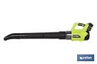 Sopladora a batería 20 V con 2 velocidades y motor de 22.500 rpm | Ligera, ergonómica y potente | Disponible con y sin batería y cargador - Cofan