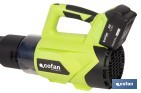 Sopladora a batería 20 V con 2 velocidades y motor de 22.500 rpm | Ligera, ergonómica y potente | Disponible con y sin batería y cargador - Cofan