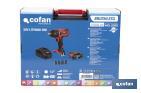 Pistola de impacto 1/2" a Batería | Batería de 20V + Cargador incluidos - Cofan