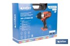 Pistola de impacto 1/2" a batería con motor brushless | Potencia: 20 V | Velocidad de 1800 rpm | 400–1000 Nm | Disponible con y sin batería y cargador - Cofan