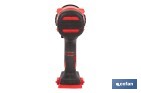 Pistola de impacto 1/2" a batería con motor brushless | Potencia: 20 V | Velocidad de 1800 rpm | 400–1000 Nm | Disponible con y sin batería y cargador - Cofan