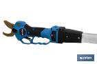 Kit of cordless pruning shears with extensible pole | Pole available in two different sizes: 130cm or 190cm - Cofan