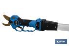 Kit of cordless pruning shears with extensible pole | Pole available in two different sizes: 130cm or 190cm - Cofan