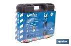 Set de tijeras de podar eléctricas 25 V con pértiga extensible 1,40-2,07 m | Incluye 2 baterías, maletín y accesorios - Cofan