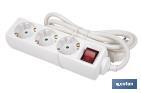 POWER STRIP WITH 3 OUTLETS | CABLE OF 1.4M IN LENGTH | POWER SWITCH