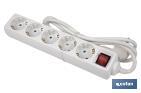 POWER STRIP WITH 5 OUTLETS | CABLE OF 1.4M IN LENGTH | POWER SWITCH