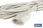 Prolongador de cable bipolar | Apto para enchufe de tipo espiga | Cable de 3 y 5 metros color blanco - Cofan