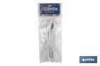 2-pole extension cord | Suitable for Europlug | White cable of 3 and 5 metres - Cofan