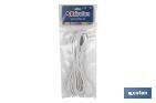 Prolongador de cable bipolar | Apto para enchufe de tipo espiga | Cable de 3 y 5 metros color blanco - Cofan