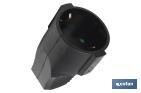 Mobile protective contact coupling with two-poles | Black | 16A - 250V - Cofan
