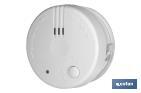 SMOKE DETECTOR WITH SOUND ALARM | MINI-SIZE: Ø70MM | BATTERIES INCLUDED