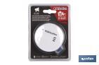 Smoke detector with sound alarm | Mini-size: Ø70mm | Batteries included - Cofan