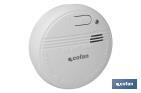 SMOKE DETECTOR WITH SOUND ALARM | SIZE: Ø100MM | BATTERIES INCLUDED