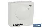 Analogue thermostat | Heating | Manual temperature control | Size: 100 x 80 x 40mm - Cofan