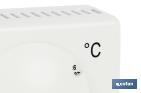 Analogue thermostat | Heating | Manual temperature control | Size: 100 x 80 x 40mm - Cofan