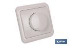 FLUSH MOUNTED DIMMER SWITCH | PACIFIC MODEL | 16A - 250V-500W | WHITE