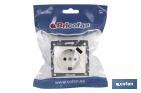 2-pin socket base | Pacific Model | 2 P + G with shutter | It includes 1 USB port - Cofan