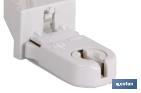 Portalampada per tubi neon | Portastarter incluso | Colore bianco 2 A - 250 V - Cofan