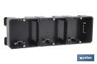 Flush-mounted box for several gangs | Several sizes | Universal and linkable - Cofan