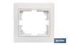 DECORATIVE FLUSH-MOUNTED SWITCH FRAME | 1 ELEMENT | AVAILABLE IN BLACK AND WHITE