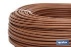 Rollo Cable Eléctrico  H07V-K de 100 m | Sección de cable de varias medidas | Color: Marrón - Cofan