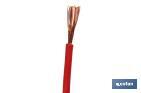 Rotolo di cavo elettrico da 100 m | H07V-K | Sezione da 1 x 1,5 mm2 | Colore: rosso - Cofan