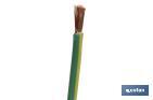 Rollo Cable Eléctrico de 100 m H07V-K | Sección de cable en varias medidas | Color: Verde - Cofan
