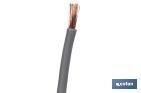 Rollo Cable Eléctrico H07V-K de 100 m | Sección de cable de varias medidas | Color: Gris - Cofan