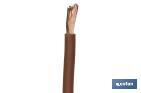 Rollo Cable Eléctrico  H07V-K de 100 m | Sección de cable de varias medidas | Color: Marrón - Cofan