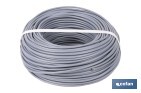 Rollo Cable Eléctrico H07V-K de 100 m | Sección de cable de varias medidas | Color: Gris - Cofan
