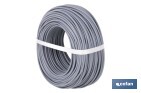 Rollo Cable Eléctrico H07V-K de 100 m | Sección de cable de varias medidas | Color: Gris - Cofan