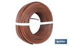 Rollo Cable Eléctrico  H07V-K de 100 m | Sección de cable de varias medidas | Color: Marrón - Cofan
