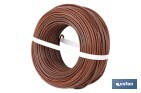 Rollo Cable Eléctrico  H07V-K de 100 m | Sección de cable de varias medidas | Color: Marrón - Cofan