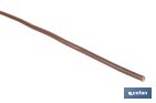 Rollo Cable Eléctrico  H07V-K de 100 m | Sección de cable de varias medidas | Color: Marrón - Cofan
